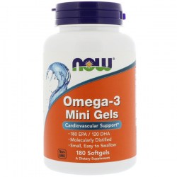 Купить Now Foods Omega-3 Mini Gels 1000 mg Киев, Украина
